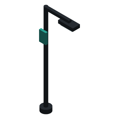 Aurora Street Lamp, seen from above and to one side