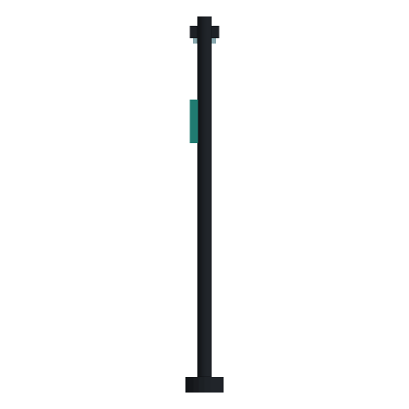 Aurora Street Lamp, Looking east. South is to the right.