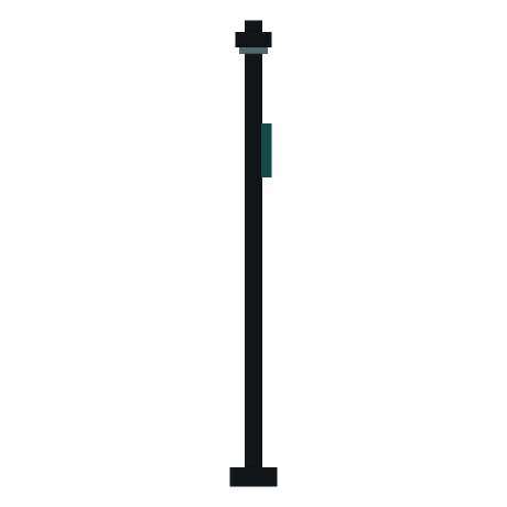 Aurora Street Lamp, Looking west. North is to the right.