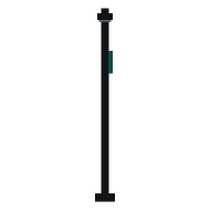 Aurora Street Lamp, Looking west. North is to the right.