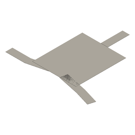 Aurora Commons Paving, seen from above and to one side