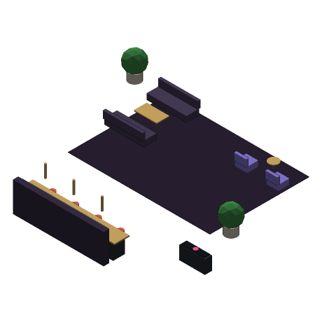 Aurora Sky Bar Fit Out, seen from above and to one side