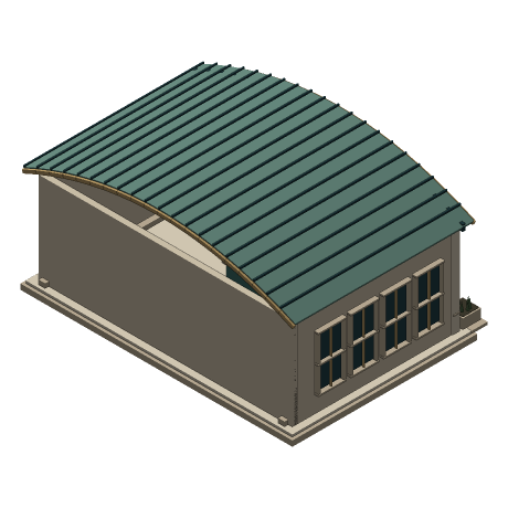 The Continuum — Arrival House, From above and to the south-east.