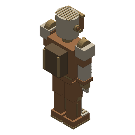 Flint — Range Keeper, seen from above and to one side