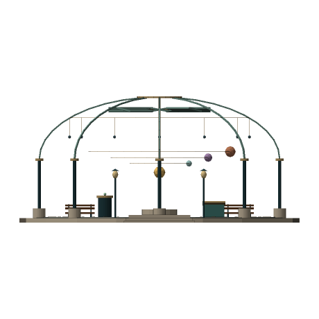The Continuum — Observatory of Unfinished Ideas, Looking north. East is to the right.