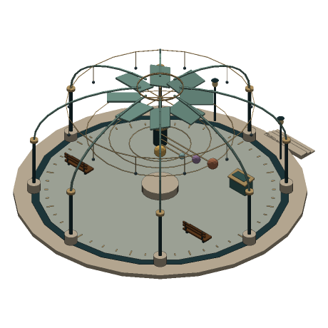 The Continuum — Observatory of Unfinished Ideas, From above and to the south-east.