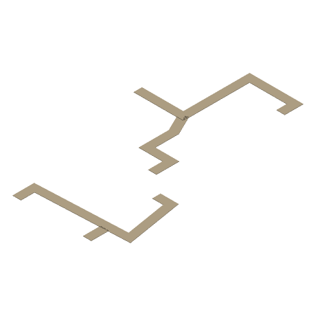 The Continuum — East Paths, seen from above and to one side