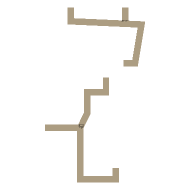 The Continuum — East Paths, Looking down. North is up the page.