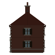 Coldharbour — The Bakehouse, Looking west. North is to the right.