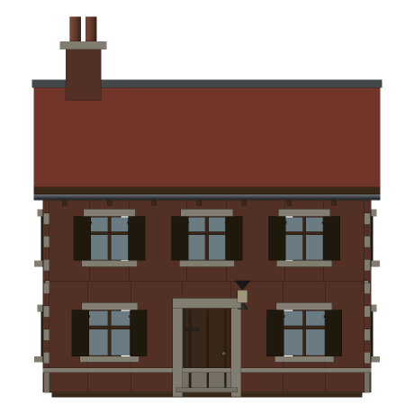 Coldharbour — The Bakehouse, Looking north. East is to the right.