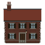 Coldharbour — The Bakehouse, Looking north. East is to the right.