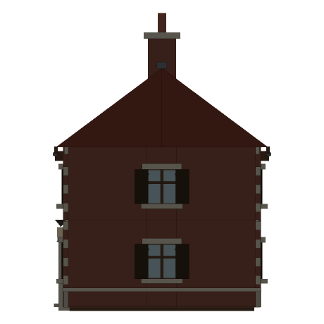 Coldharbour — The Bakehouse, Looking west. North is to the right.