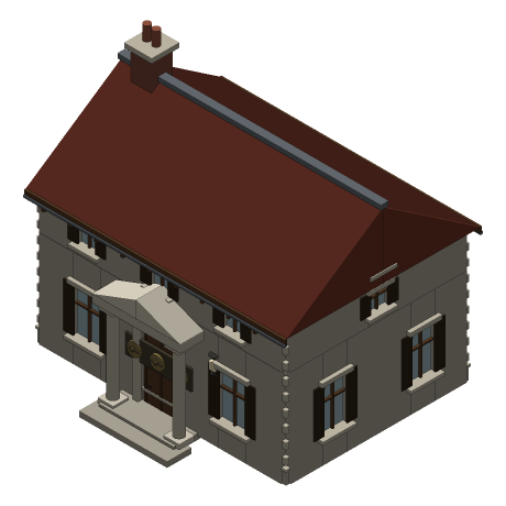 Coldharbour — The Counting House, From above and to the south-east.