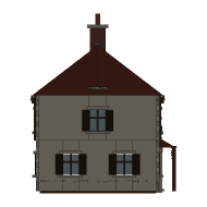 Coldharbour — The Halfway Bell, Looking west. North is to the right.