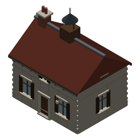 Coldharbour — The Schoolroom, From above and to the south-east.