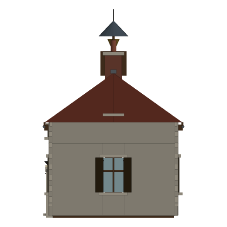 Coldharbour — The Schoolroom, Looking east. South is to the right.
