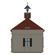 Coldharbour — The Schoolroom, Looking east. South is to the right.