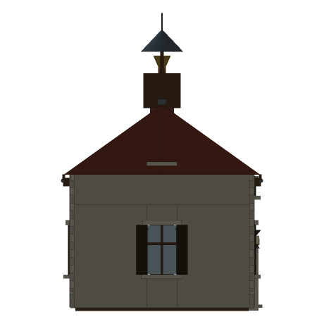 Coldharbour — The Schoolroom, Looking west. North is to the right.