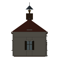 Coldharbour — The Schoolroom, Looking west. North is to the right.