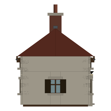 Coldharbour — Cottage, north side, Looking east. South is to the right.