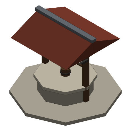 Coldharbour — The Town Well, seen from above and to one side