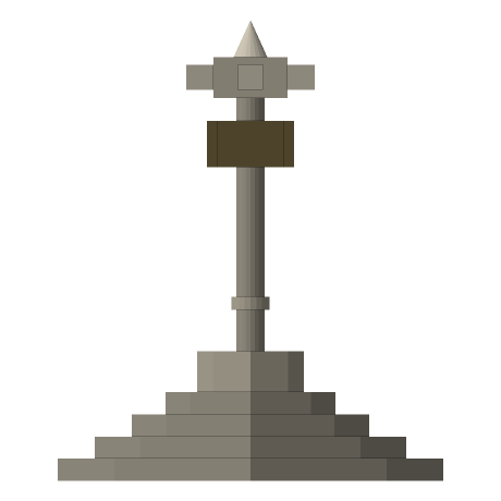 Coldharbour — The Market Cross, Looking north. East is to the right.