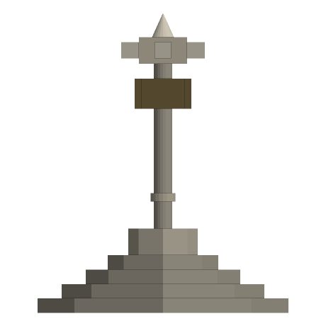Coldharbour — The Market Cross, Looking east. South is to the right.