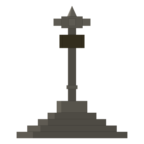 Coldharbour — The Market Cross, Looking west. North is to the right.