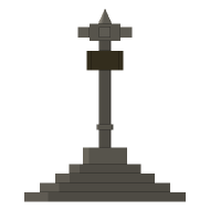 Coldharbour — The Market Cross, Looking west. North is to the right.