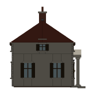 Coldharbour — The Counting House, Looking west. North is to the right.