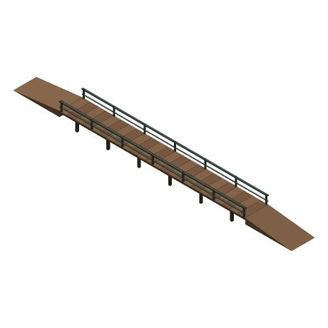 A Way Across — Public Footbridge, seen from above and to one side