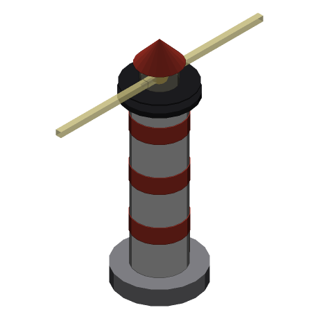 Shore Lighthouse, From above and to the south-east.