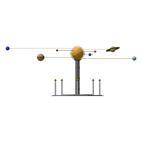 The Great Orrery, Looking north. East is to the right.