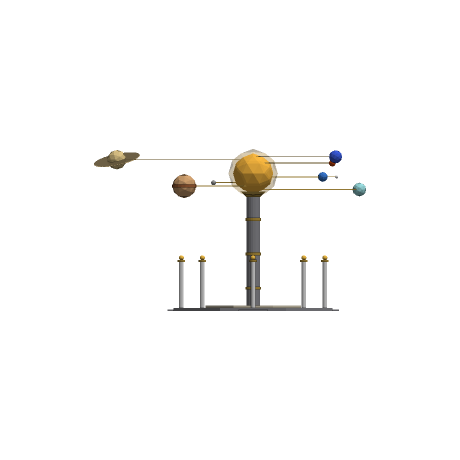 The Great Orrery, Looking east. South is to the right.