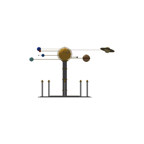 The Great Orrery, Looking west. North is to the right.
