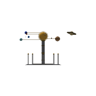 The Great Orrery, Looking west. North is to the right.
