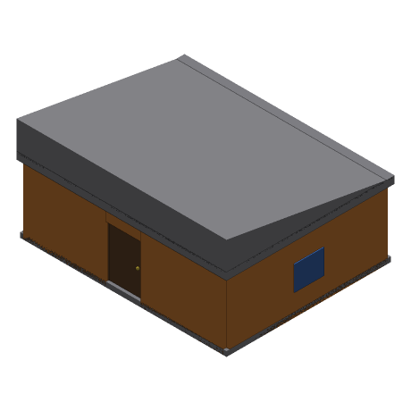 House-3, seen from above and to one side