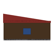 House-2, Looking east. South is to the right.
