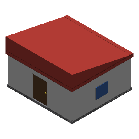 House-0, From above and to the south-east.