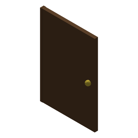 Door, seen from above and to one side