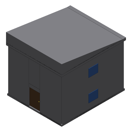 House-1, seen from above and to one side